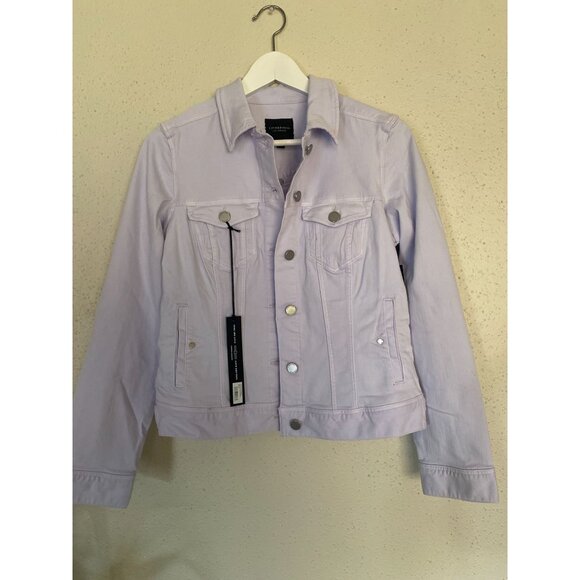 NWT Liverpool Los Angeles Womens Lilac Denim Jacket Size Small - Picture 2 of 13